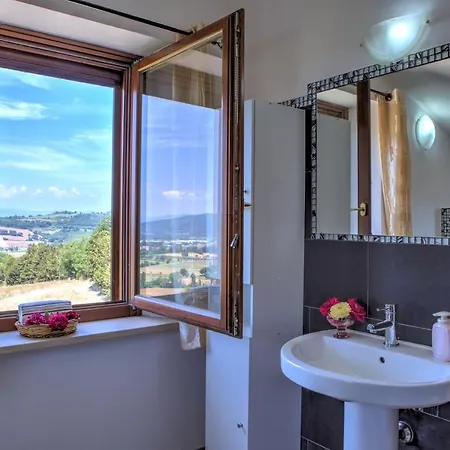 ヴィラ San Lorenzo - Hilltop With Private Pool, Jacuzzi & Airco モントーネ