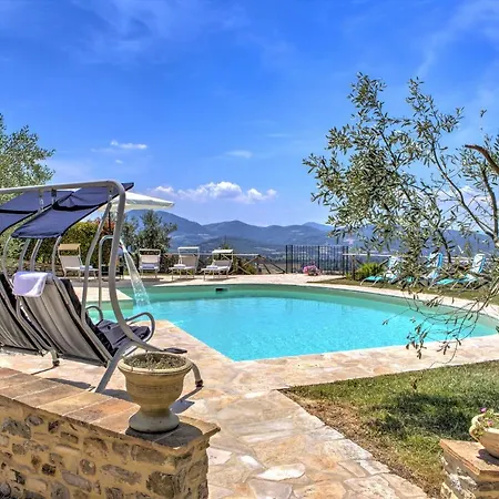 San Lorenzo - Hilltop With Private Pool, Jacuzzi & Airco Montone (Umbria)